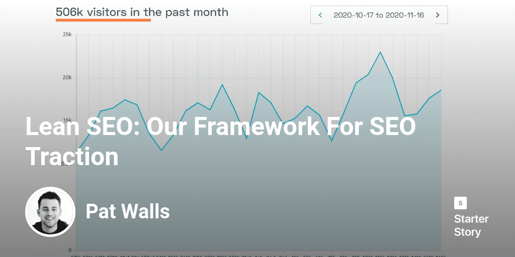 Lean SEO: Starter Story's Framework For SEO Traction